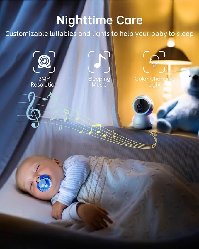 ZUMIMALL Security Camera Indoor, 5G/2.4G WiFi Baby Monitor - Image 9