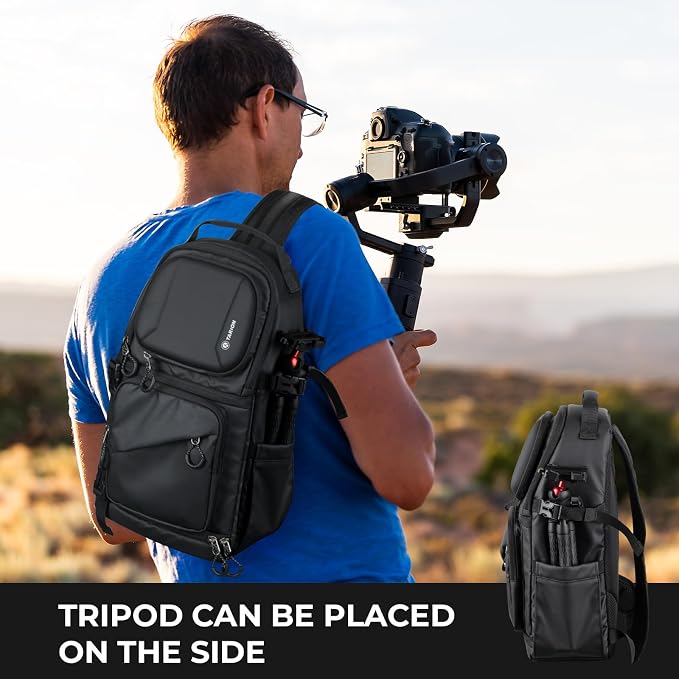 TARION Camera Backpack Sling Bag - 9L Compact Camera Bag 2-in-1 Waterproof - Image 8