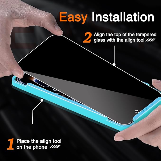 Milomdoi 3 Pack Privacy Screen Protector - Image 3