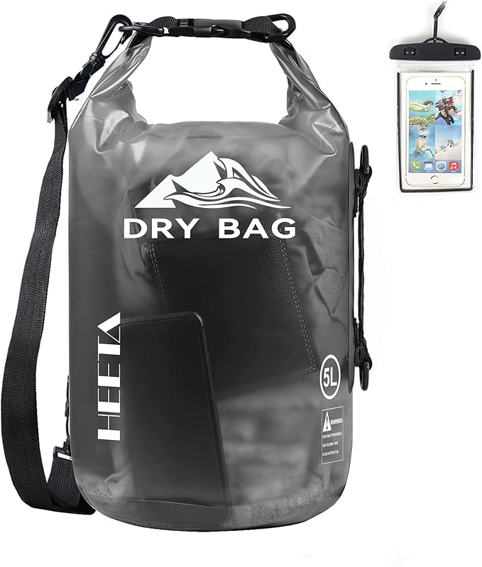 HEETA Dry Bag Waterproof for Women Men, 5L/10L/20L/30L/40L Roll Top Lightweight by HEETA