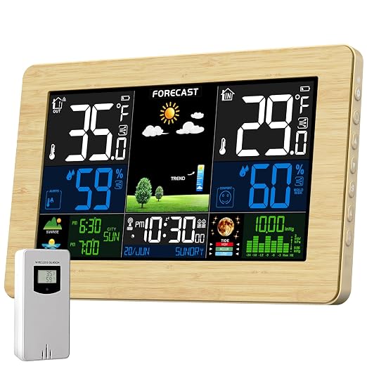Weather Station Wireless Indoor Outdoor, Digital Thermometer by Unknown