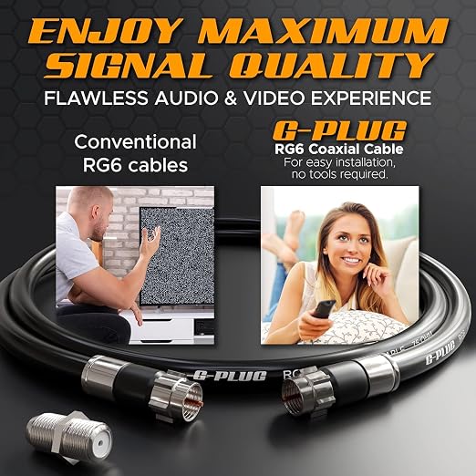 G-PLUG 1FT RG6 Coaxial Cable Connectors Set - Image 5
