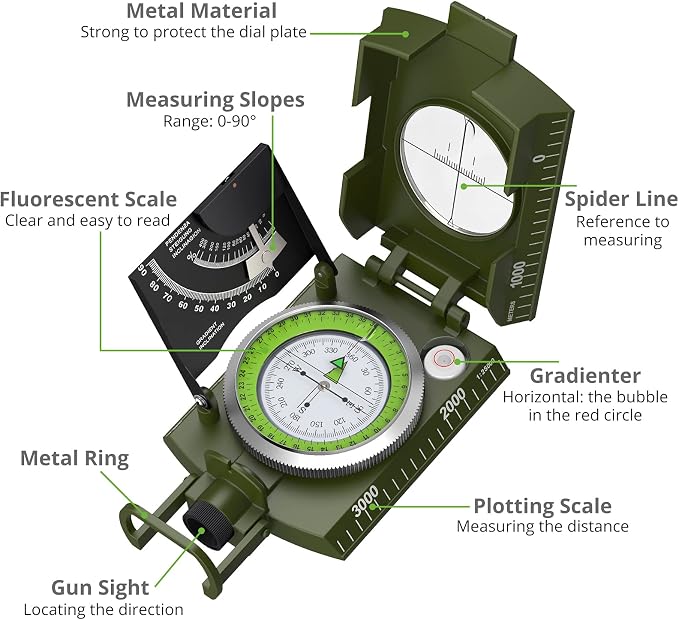 Proster IP65 Compass Hiking Survival - Image 3