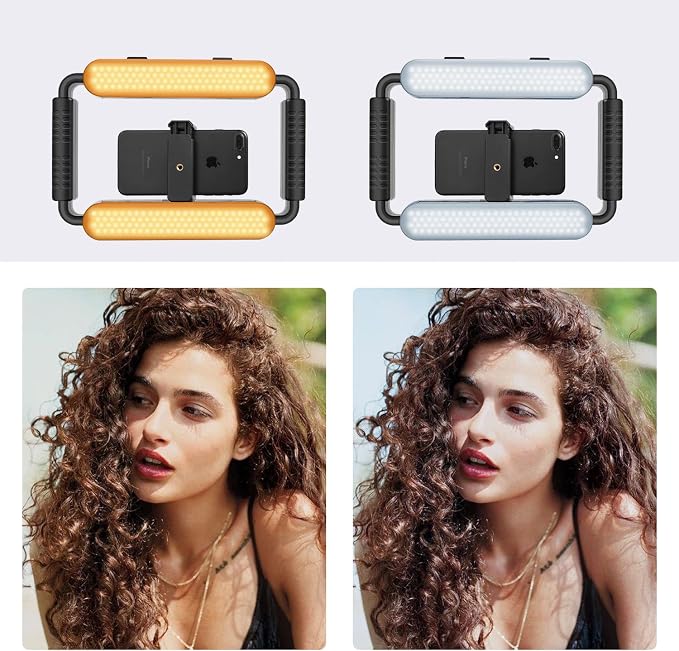 GVM Gimbal Stabilizer Phone Video Light Kit - Image 5
