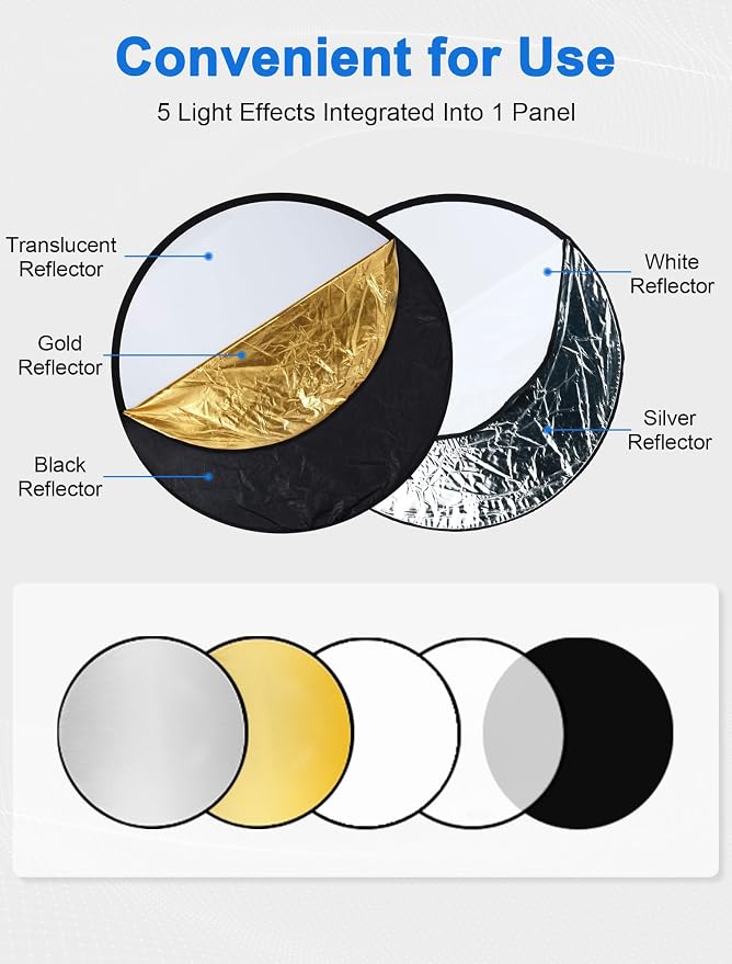 Selens Portable 24inch/60cm Light Reflector - Image 6