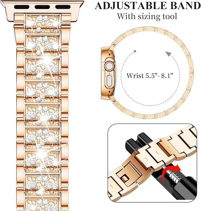 Mosonio Compatible with Apple Watch Band 38mm 40mm 41mm 42mm 44mm 45mm 46mm - Image 5
