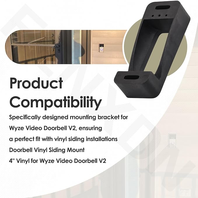 Doorbell Vinyl Siding Mount 4” Vinyl - Image 4