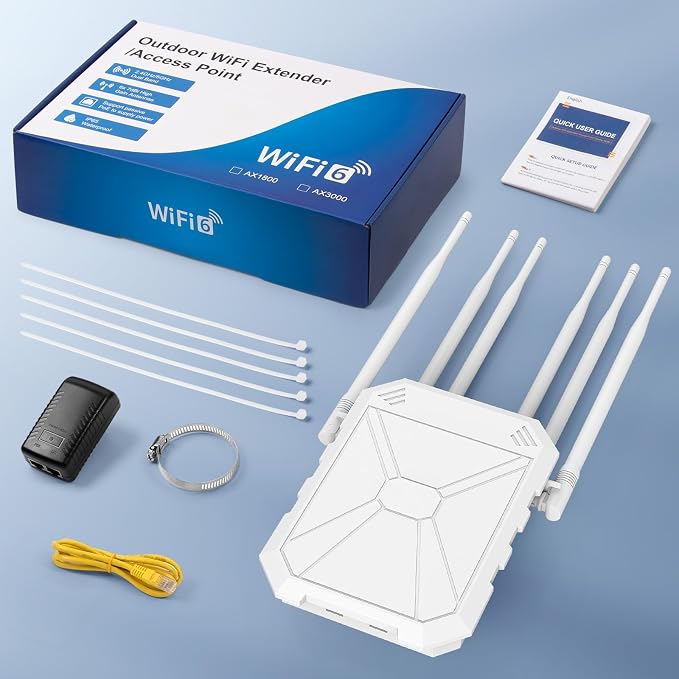 AX1800 Outdoor WiFi 6 Extender, High Power Outdoor WiFi Extender Signal Booster - Image 8