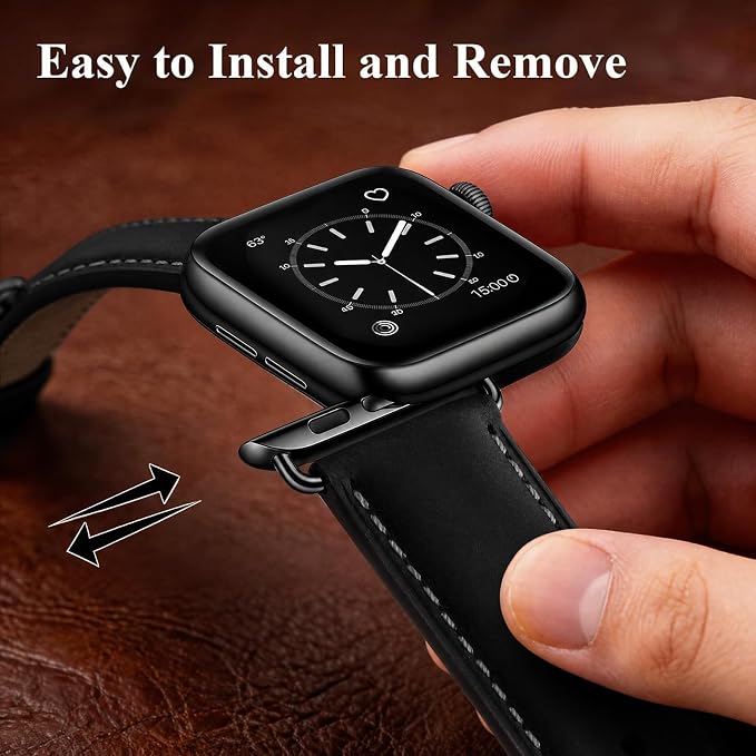 SUNFWR Leather Bands Compatible - Image 3