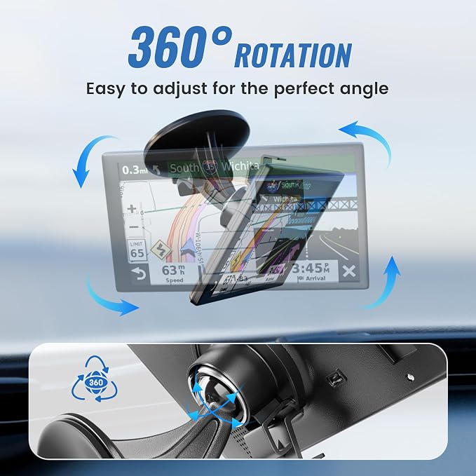 EWAY 2PCS GPS Car Holder Mount for Garmin Nuvi Windshield Dashboard - Image 7