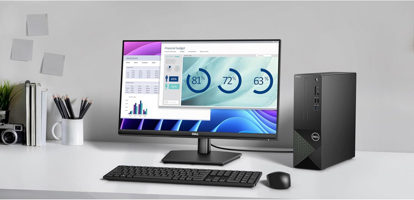 Dell Vostro 3030s Small Desktop SFF Business Computer, 14th Gen Intel 10-Core i5-14400 (Beat i7-13620H), 16GB DDR5 RAM, 1TB PCIe SSD, WiFi 6, Bluetooth, Type-C, DisplayPort, HDMI, Windows 11 Pro