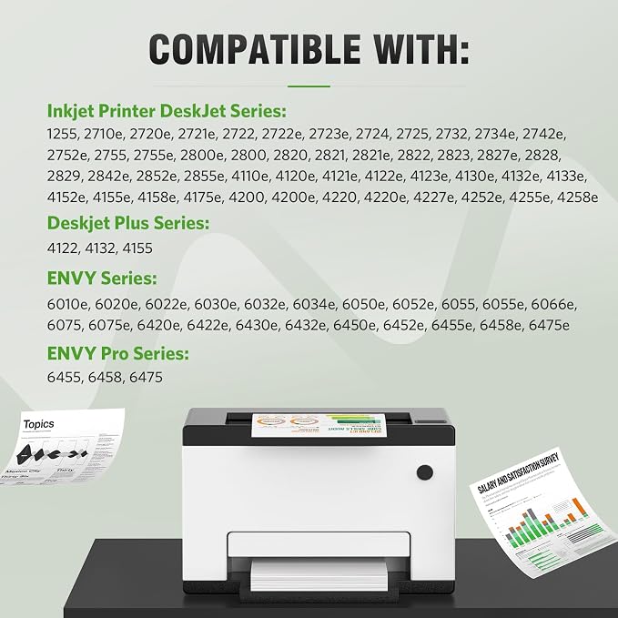 67XL Ink Cartridge Replacement for HP 67 XL Remanufactured for HP Ink 67 67XL - Image 2