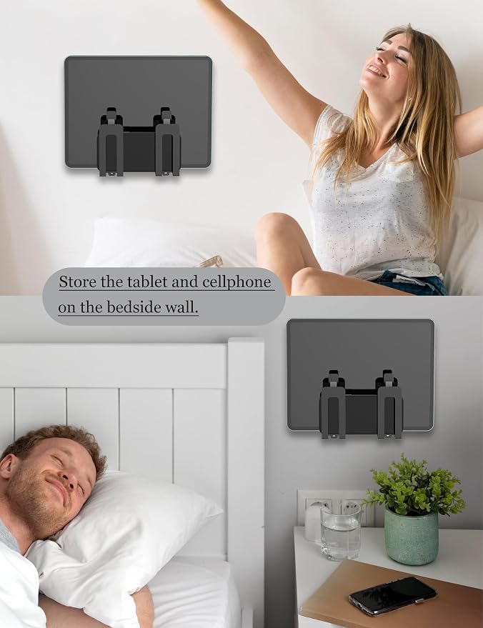 Universal Wall Mount for Laptop, Metal Steel Cable Box Wall Shelf Holder Fit - Image 4