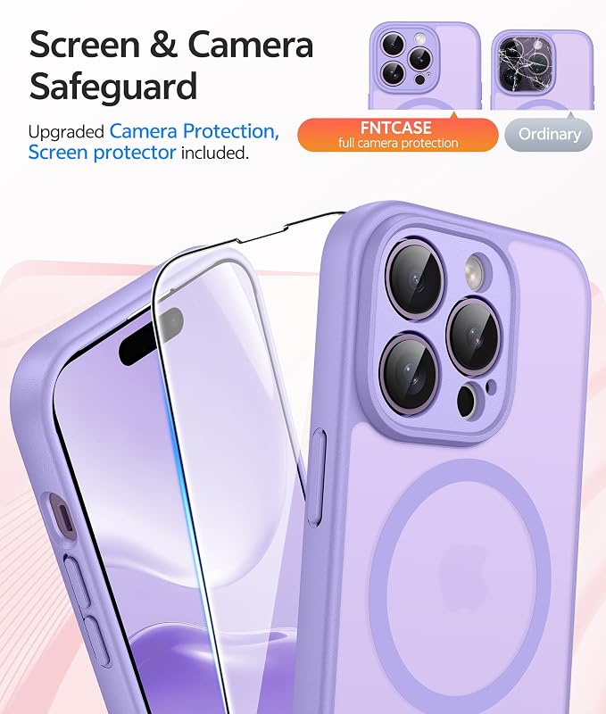 FNTCASE for iPhone 14 Pro Case: Translucent Matte Cases - Image 4
