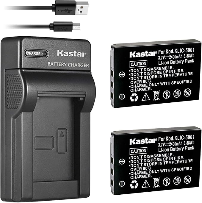 Kastar Battery & Slim USB Charger Compatible by Kastar