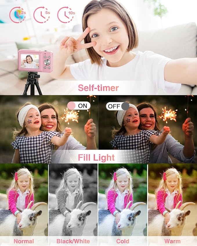 Lecran Digital Camera, FHD 1080P Point and Shoot Camera - Image 6