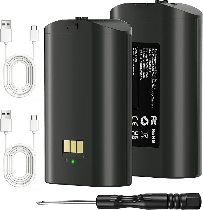 Lesaps 2-Pack 12000mAh Replacement Battery by Lesaps