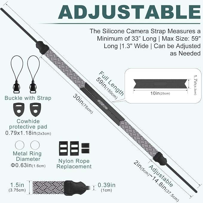 FIEIL Neck Strap Silicone Camera Straps - Image 5