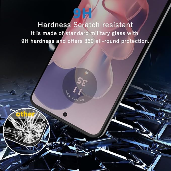 2 Pack Privacy Tempered Glass for Motorola Moto G Power 5G Screen Protector - Image 6