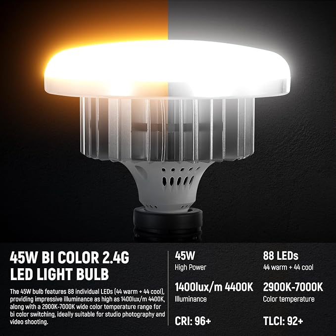 NEEWER 2Pcs 24"x24" 900W Equivalent Softbox Lighting Kit - Image 4