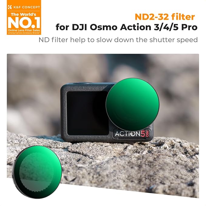 K&F CONCEPT Push in Fit Variable ND2-32 Filter Compatible - Image 2