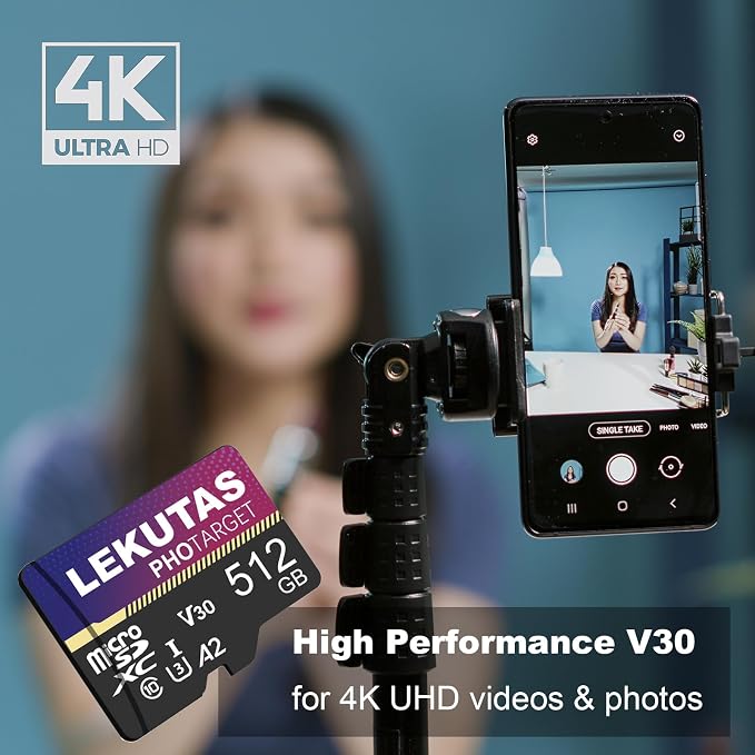 512GB Micro SD Card, microSDXC UHS-I Flash Memory Card TF Card, High Speed - Image 3