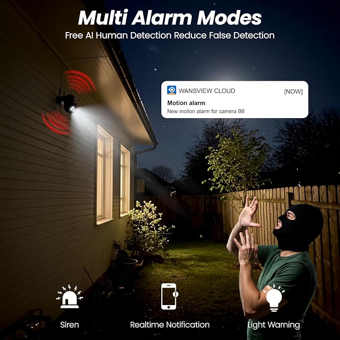 Cinnado 2K Cameras for Home Security-2.4G WiFi Outdoor Camera Wireless - Image 6