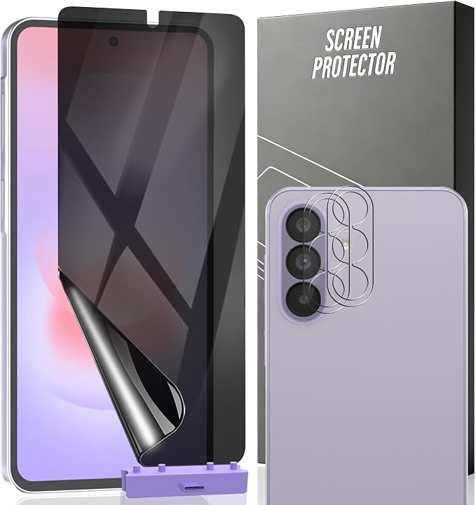 Privacy Screen Protector for Samsung Galaxy A37, 1+2 Pack TPU Anti-Spy Film by Unknown