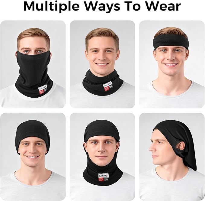 Fullsheild FR Face Mask for Men Summer FR Neck Gaiter Welding Hood Lightweight - Image 3