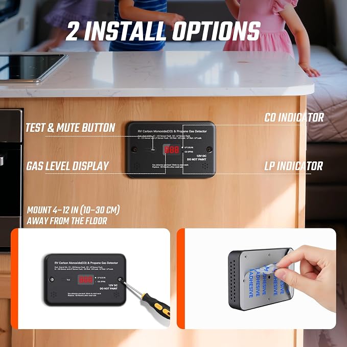 2-in-1 RV Gas Detector LP Sensor - Image 3