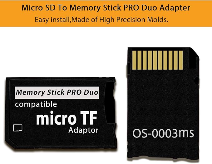 PSP Memory Stick Adapter with 32GB Micro SD Card, Micro SD/SDHC/SDXC to Memory - Image 4