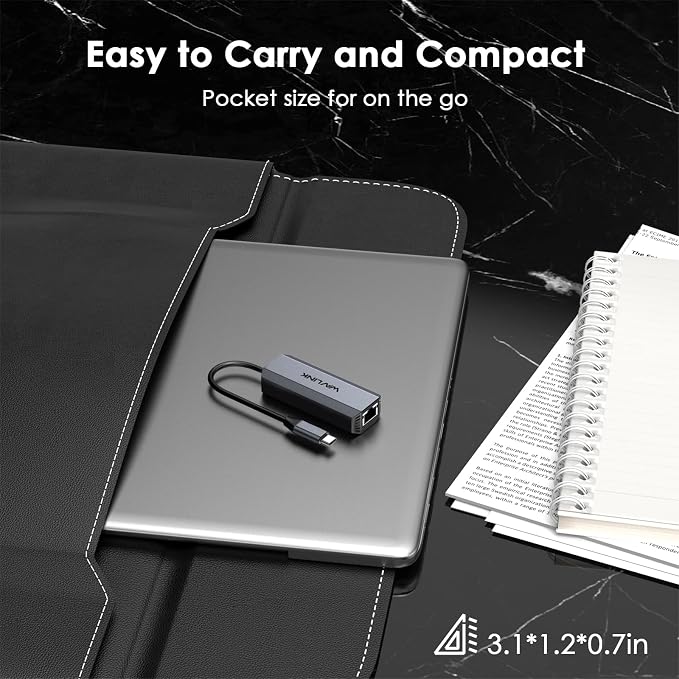 WAVLINK 5Gbps USB C Ethernet Adapter – 5G/2.5G/1G/100M/10M Auto-Adaptive - Image 8