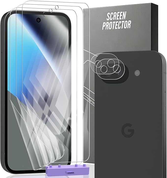 3+2 Pack Screen Protector for Google Pixel 10a, 3 TPU Film by Unknown