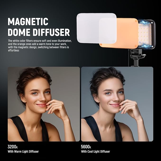 NEEWER Basics LED Video Light Panel Lighting Kit, Bi Color Dimmable Portable - Image 3