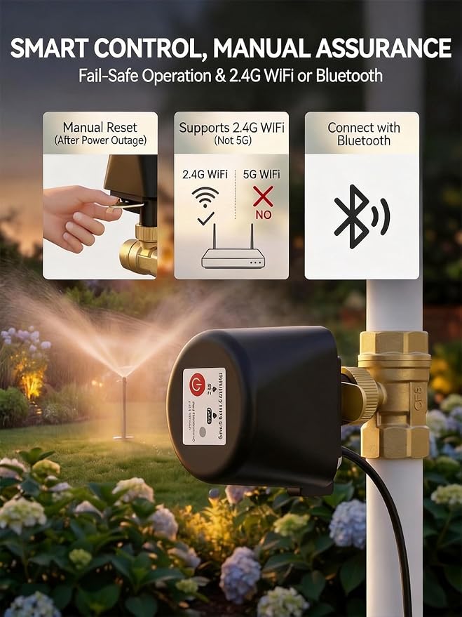 Smart WiFi Water Valve, Brass Motorized Ball Valve - Image 3