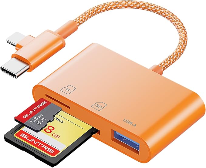 SD Card Reader for iPhone iPad Camera by SUNTRSI