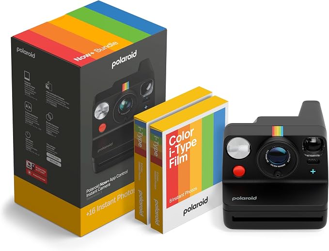 Polaroid Now+ 3rd Generation I-Type Instant Camera + Film Bundle by Polaroid
