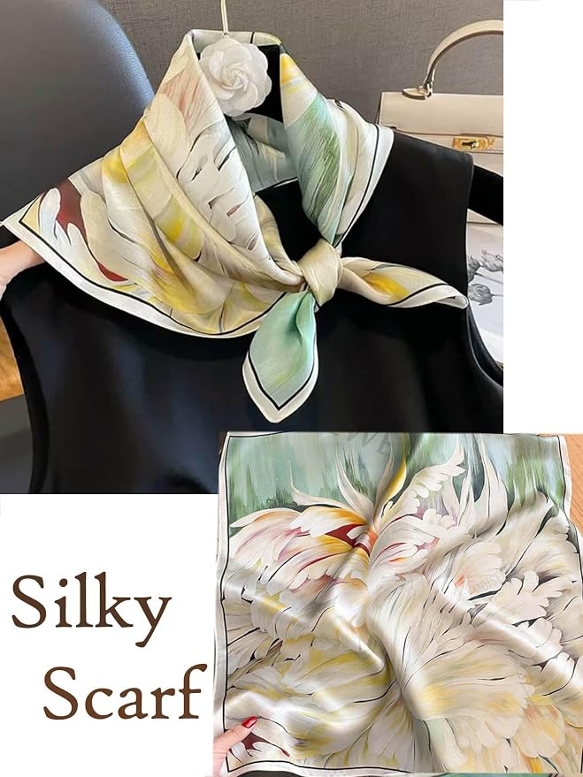 Silky Scarf for Women Lightweight Satin Bandanas Neck Hair Wrap For Sleeping - Image 6