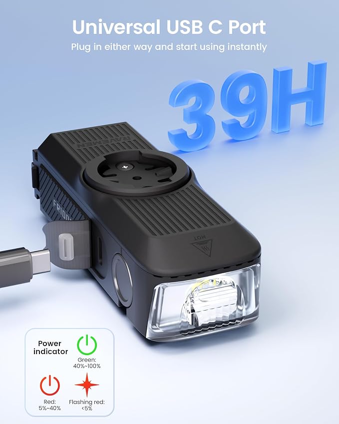 RAVEMEN FR1000 Bike Lights for Night Riding, Bicycle Light & Mount Integrated - Image 6