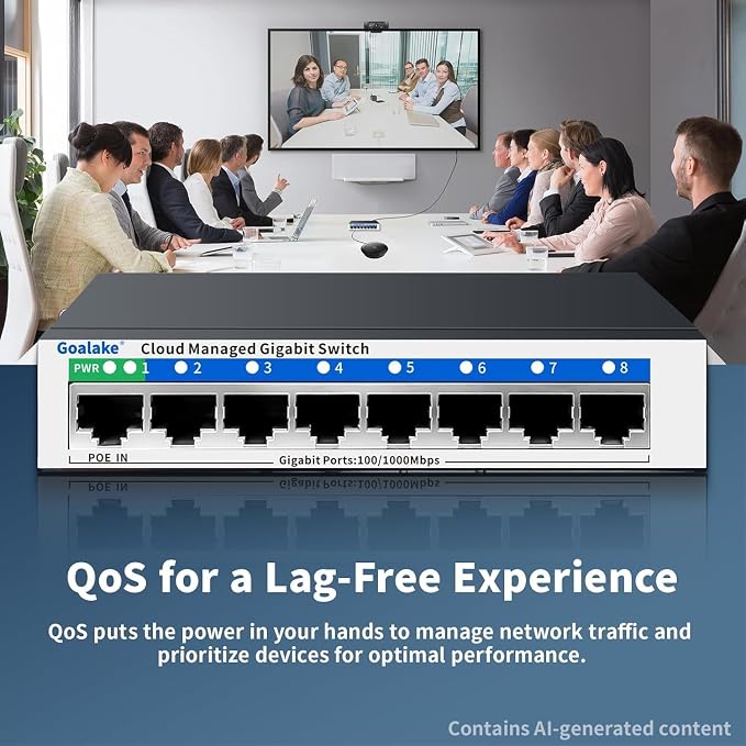 8 Port Gigabit Switch, Easy Smart Managed Ethernet Switch, Network Hub - Image 7