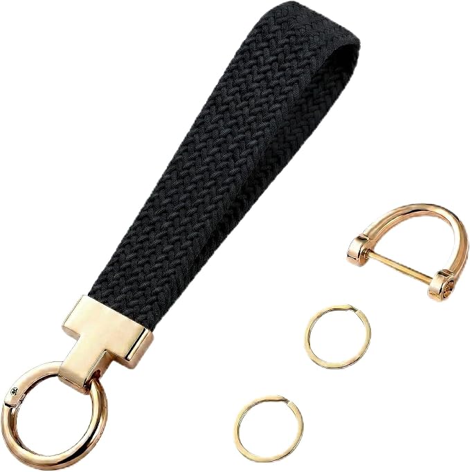 Weixiltc Keychain Wristlet for Women, Elastic Woven Lanyard by Weixiltc