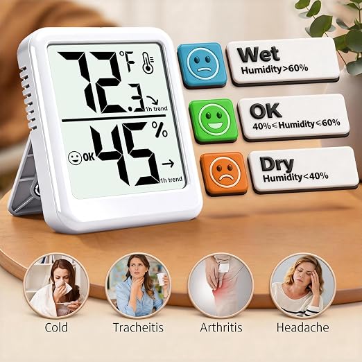 4-Pack Room Thermometer Indoor Hygrometer, Small Digital Temperature and - Image 6