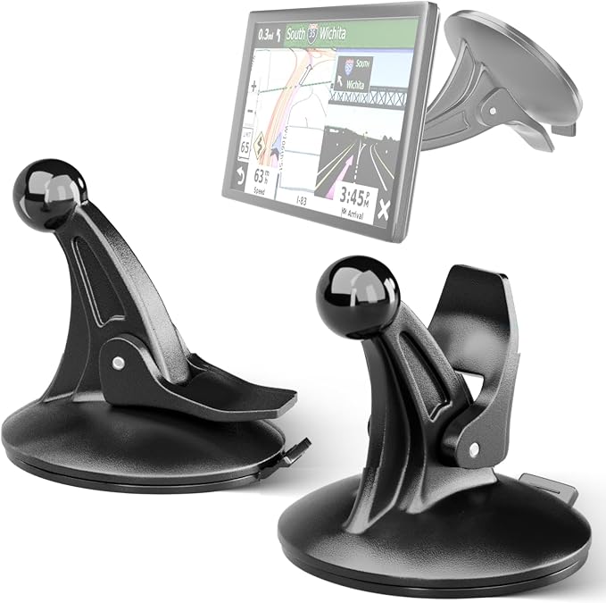 EWAY 2PCS GPS Car Holder Mount for Garmin Nuvi Windshield Dashboard by EWAY