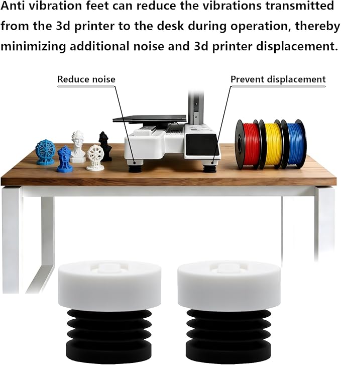 4PCS Anti Vibration Feet for Bambu Lab A1 Mini Series, 3D Printer Accessories - Image 4
