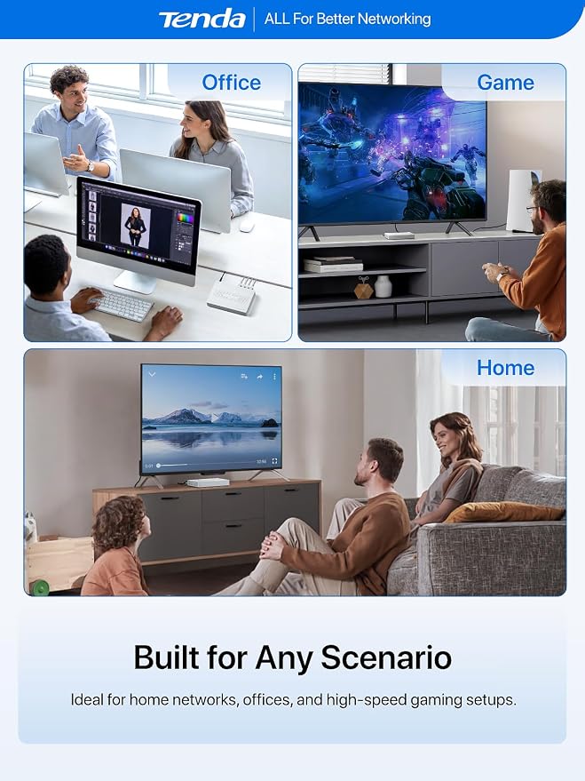 Tenda 5 Port 2.5G Ethernet Switch, Unmanaged Network Switch, 5 x 2.5 Gigabit - Image 7