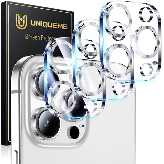 UniqueMe for 3 Pack iPhone 16 Pro/iPhone 16 Pro Max Camera Lens Protector by UniqueMe
