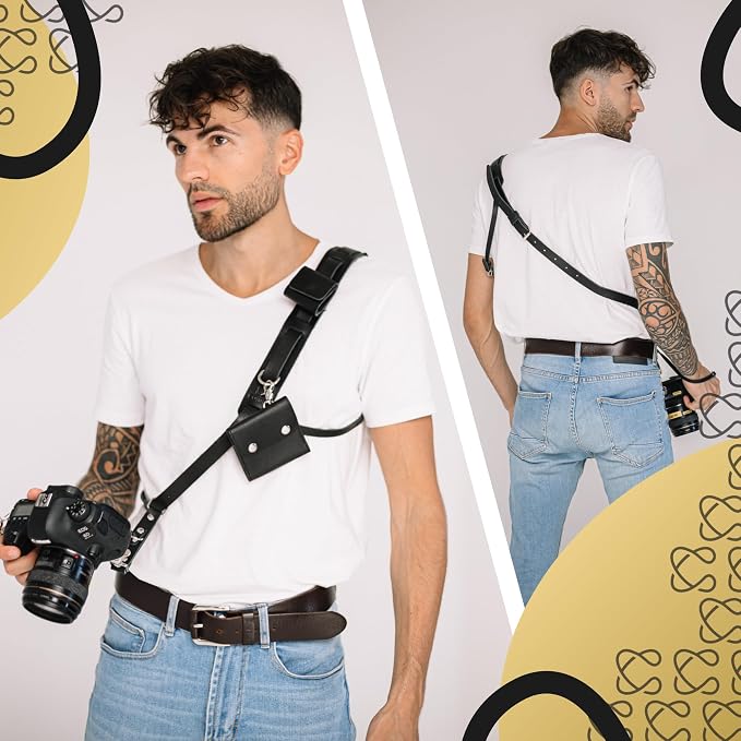 C Coiro Leather Camera Strap Crossbody - Image 4