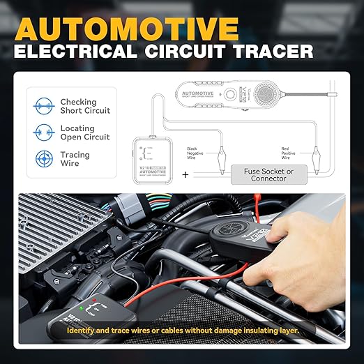 VDIAGTOOL V210 Wire Tracer Electrical Tester, Automotive Circuit Breaker Finder - Image 3