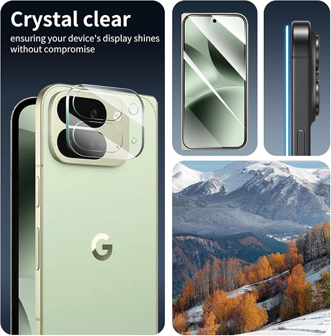 4-Pack Camera Lens Protector for Google Pixel 10 Pro Fold, Tempered Glass - Image 6