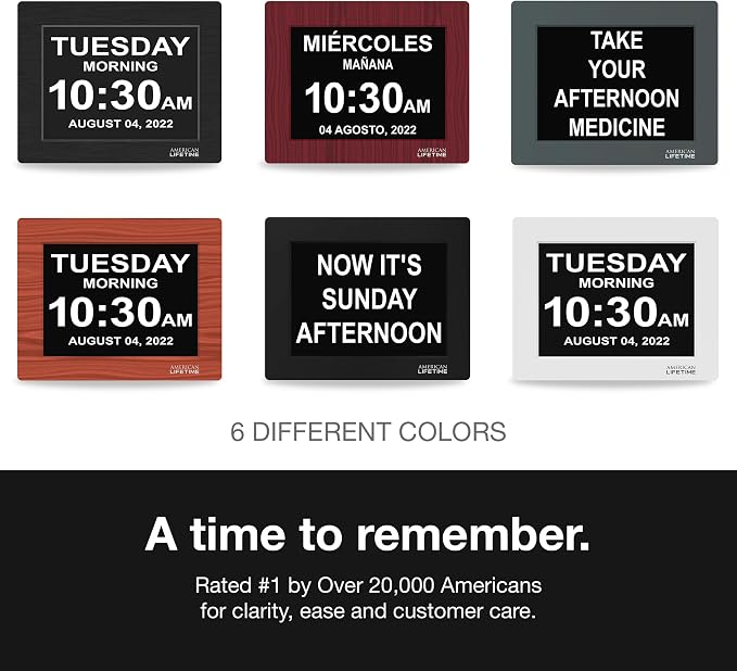 American Lifetime New 2026 Dementia Clock Large Digital Clock - Image 9